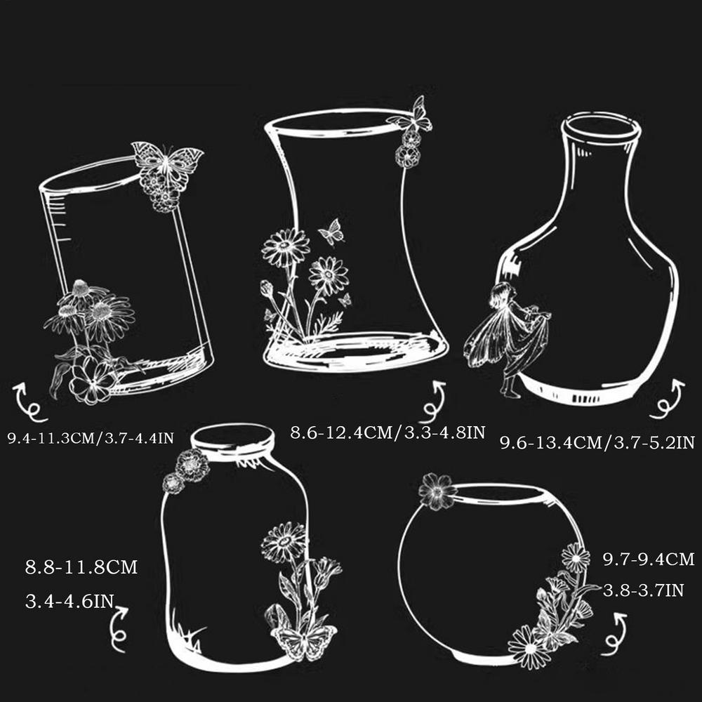 Dried Flower Bookmark Kit Pressed Flower Bookmark Making Set Jar Shape Botanical Specimen For Scrapbook Hobbyists Teachers