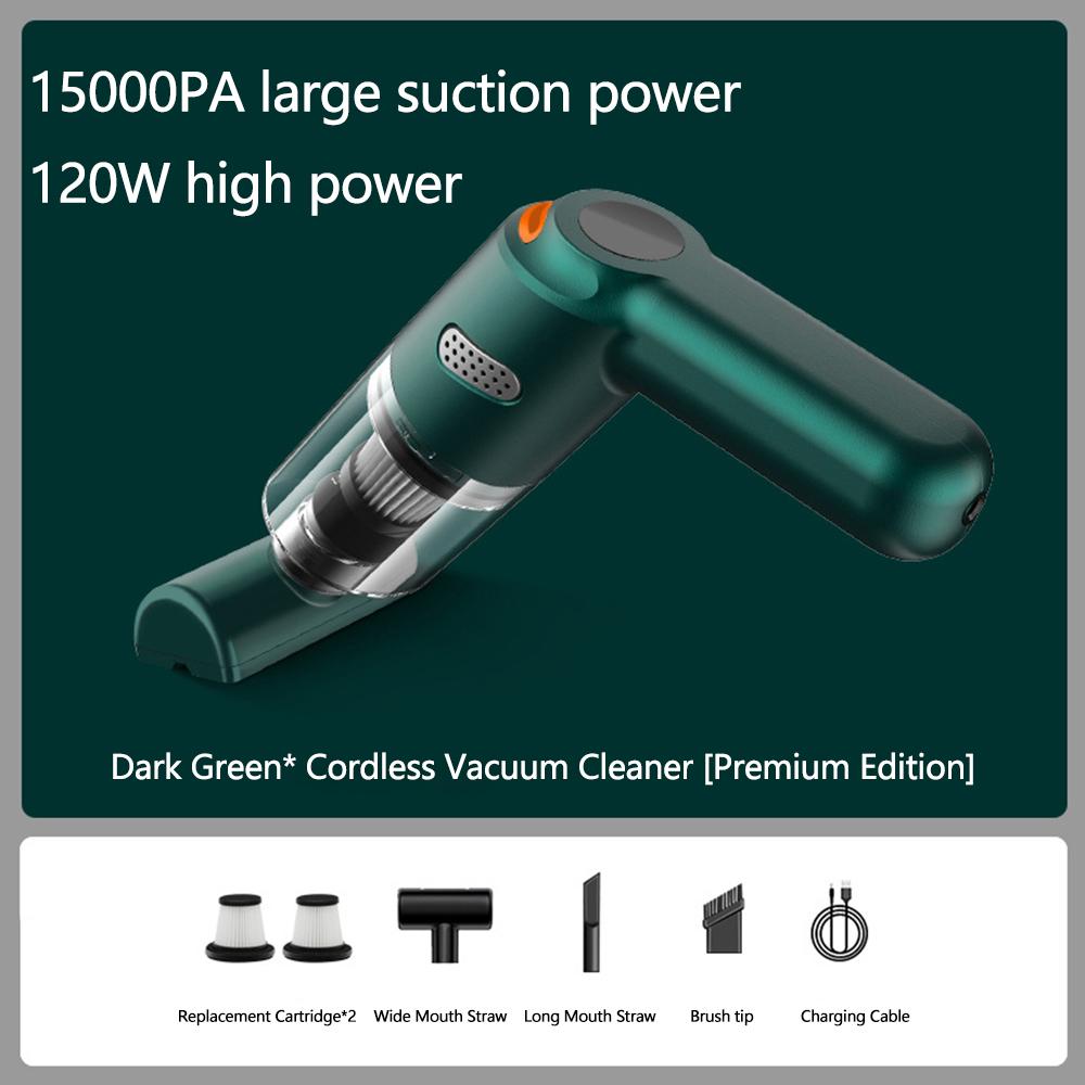 

+12 Бездротовий ручний пилосос 15000 Па з високою потужністю всмоктування Портативний бездротовий ручний пилосос для дому та автомобіля