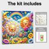 Flowers and The Moon Full 5D DIY Pearl Gem Art Diamond Painting Kits for Adults/Beginners Gift Idea Home Decor 11.81x11.81in