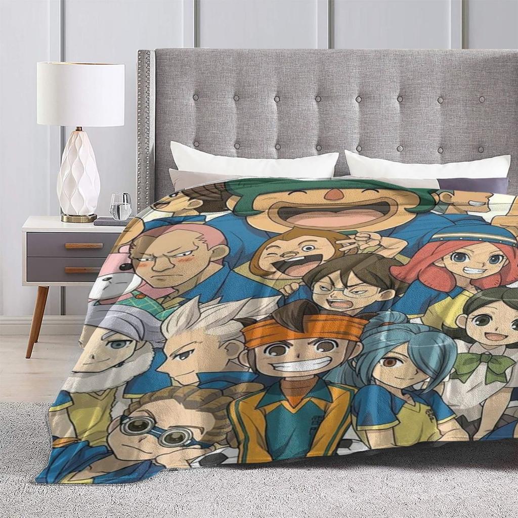 Inazuma Eleven Video Game Sports Game Blanket Soft Warm Flannel Throw Blanket Bedding for Bed Livingroom Picnic Travel Home Sofa