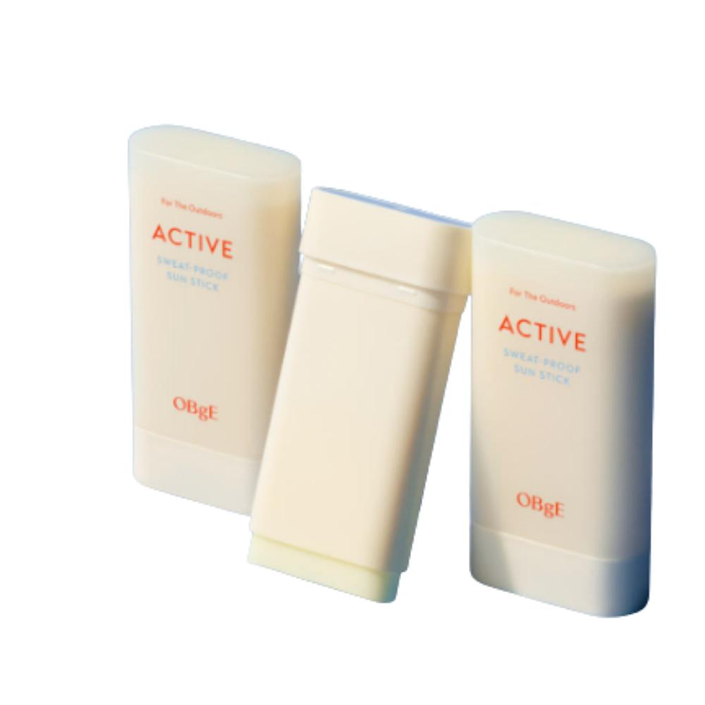 OBGE Active Sweat Proof Sun Stick 18g Twin Pack SPF 50+ PA++++
