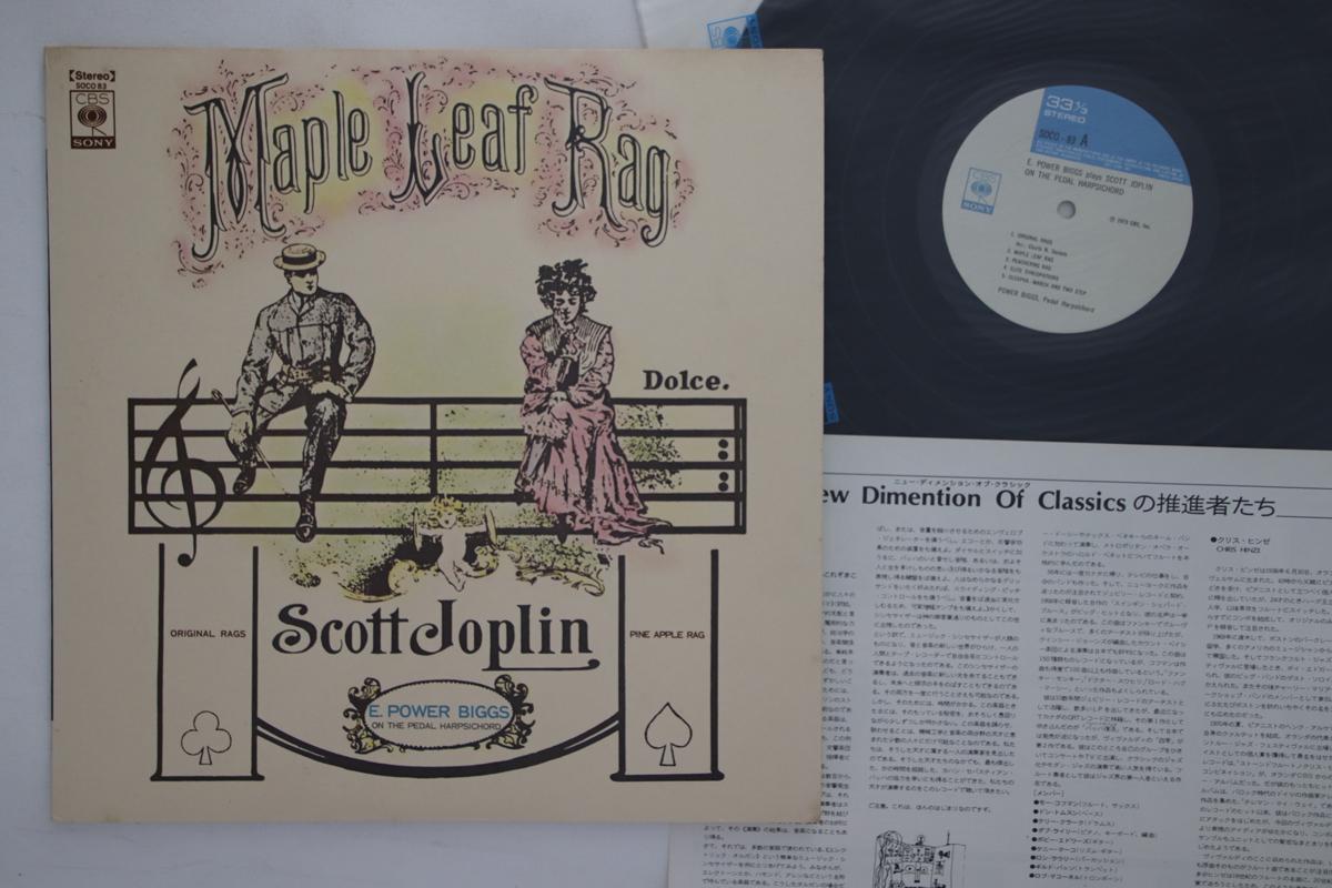 

12inch Record E. POWER BIGGS - Maple Leaf Rag SOCO83 CBS SONY 1973 Japan Jazz Used