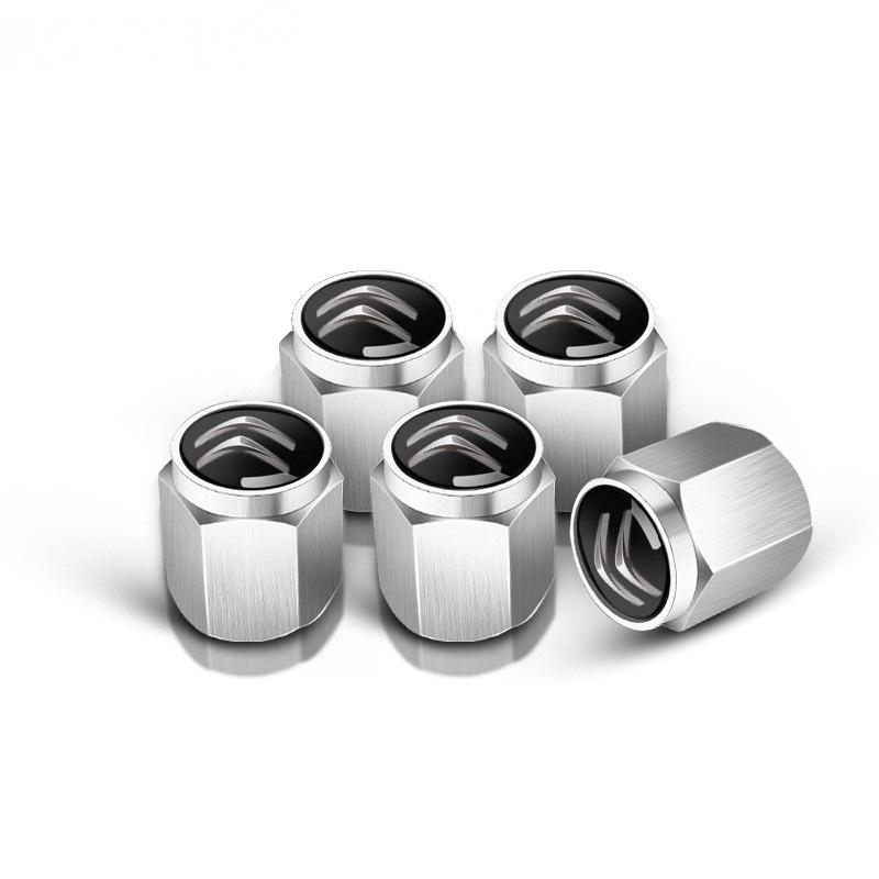 5PCS Auto Emblem Metal Car Badge Wheel Tire Air Valve Caps Stem Cove For Citroen C2 C3 C4 grand picasso C3-XR Car Accessories sdcr63