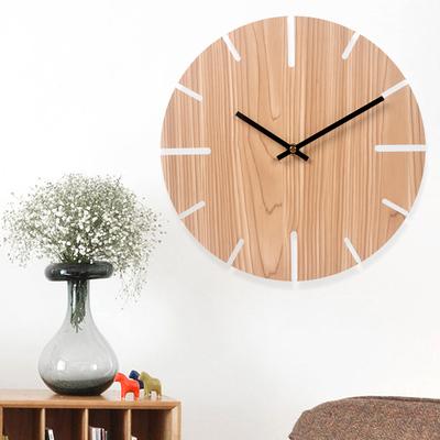Evropské vintage nástěnné hodiny do obývacího pokoje, jednoduché evropské nástěnné hodiny z masivního dřeva, tiché, kreativní, butikové, do kavárny