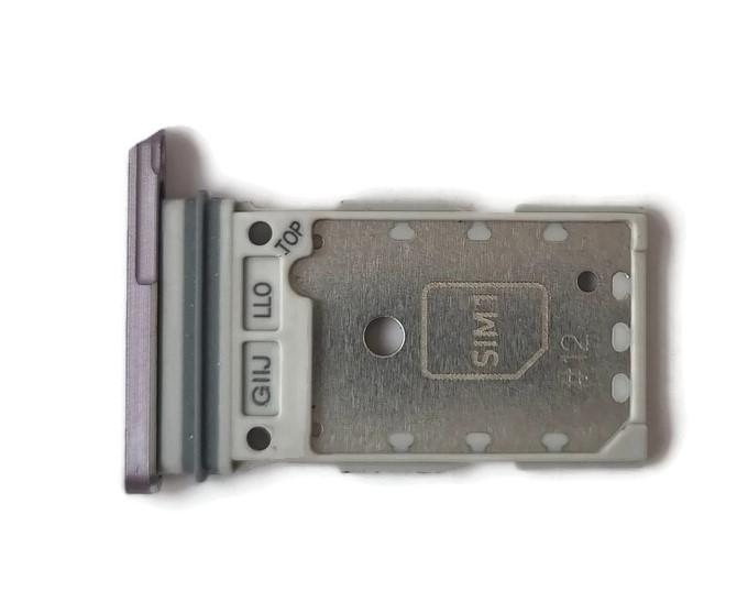 Tray Card Tray Sim Holder For Samsung Galaxy S21 Fe 5G Sm-G990 Purple