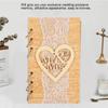 Wooden Guest Book Memorable Signature Message Notebooks Gift For Wedding Party