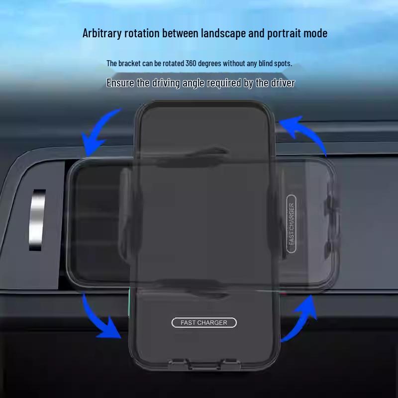 In-Stock 15W Wireless Car Charger & Phone Holder with Touch Sensing