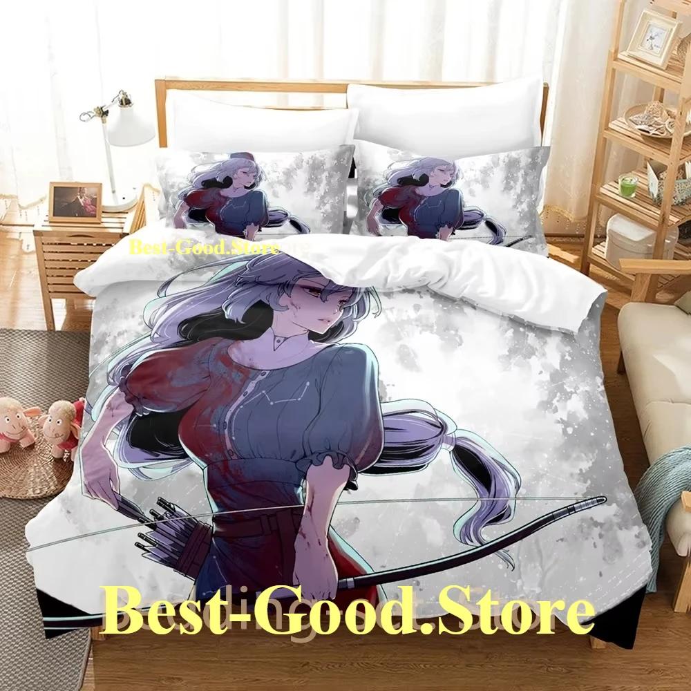 Eirin Yagokoro Bedding Set Single Twin Full Queen King Size Bed Set Adult Kid Bedroom Duvetcover Sets 3D Anime Bed Sheet Set