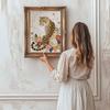Crystal Pearl Painting 5D DIY Frame Decoration Painting Leopard Home Wall Decoration Transparent Pearl Gemstone Painting Picture Art Crafts