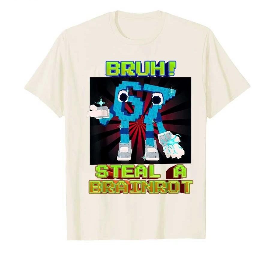 Funny Italian Brainrot Kids Gaming Meme T-shirt Fun and Creative Top for Men Women Print Cotton T Shirts Short Sleeve Tops