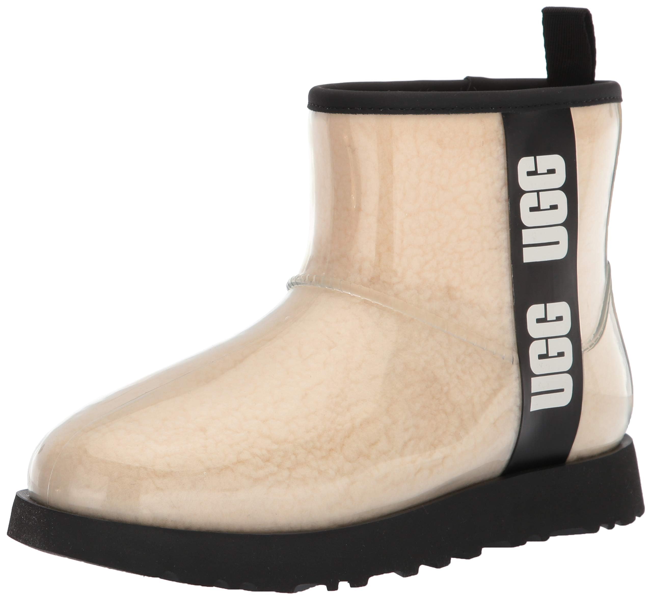 

Женские ботинки UGG Classic Clear Mini Waterproof см, НАТУРАЛЬНЫЙ/ЧЕРНЫЙ, 22.0