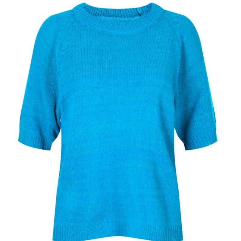 Shop   Women Round Neck Raglan ShorT Sleeve KniT T shirT Ivory Frb Wkn 20414