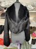 European and American autumn and winter new models, European and American style women's clothing, French black artificial fur short coat fur models