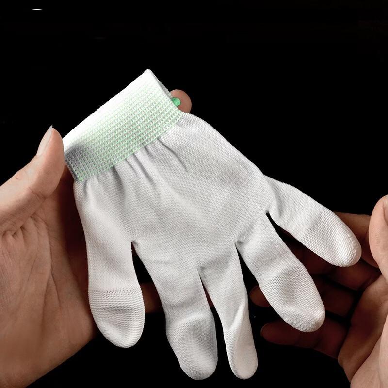 Brangdy 13-Gauge Thickened White Coated Work Gloves