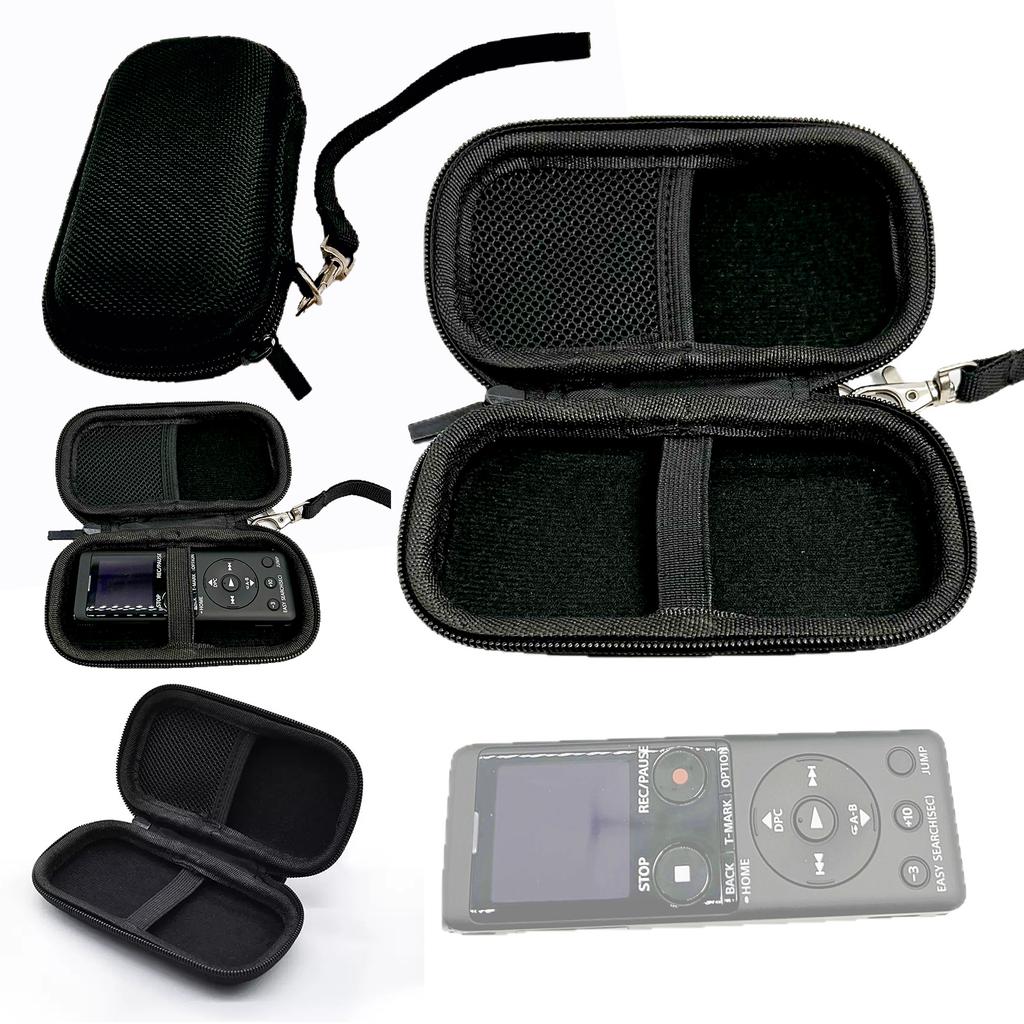 EVA Zipper Carrying Hard Case Cover Portable Travel Case for Sony ICD-PX470/PX370/TX650/UX570
