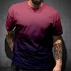 Men's Summer Loose Short Sleeved 3D Digital Printed Round Neck Men's T-shirt Short Sleeved Top Shirt