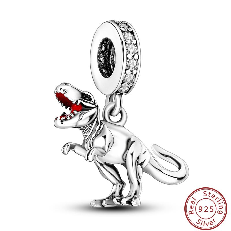 Simple Animal Series Copper Metal Dinosaur Elk Rabbit Trendy Charm Bead Components Bead Components 3mm Do It Yourself High Quality Fine High Quality
