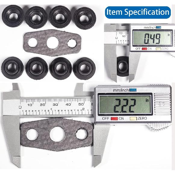 12637683 VS50504R for Chevy LS 5.3 Valve Cover Gasket 4.8 5.3 6.0 6.2L Silverado 1500 2500 3500 Suburban Tahoe Trailblazer GMC Sierra Yukon Envoy