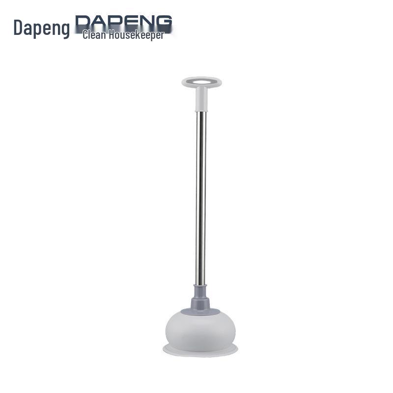 Dual Household Plungers: Rubber Cup & Steel Wire Tool for Pipe Unclogging & Sewer Blockages