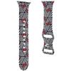 Hello Kitty HKAWMSDIEZK Apple Watch Strap 38/40/41mm black/black strap Silicone Bows & Stripes
