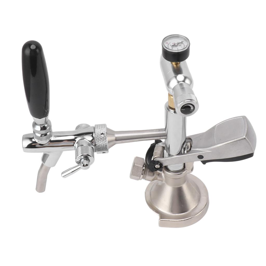 4in Party Bierpumpe Edelstahl Messing Bierfasspumpe Wiederverwendbare Zapfbier Kegerator Pumpe mit