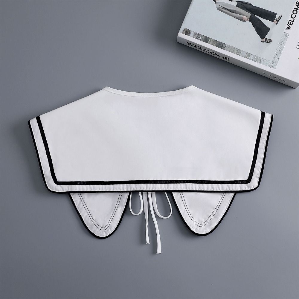 Women Shirt Collar Vintage Top Neckwear Ties New Lapel Fake Collar