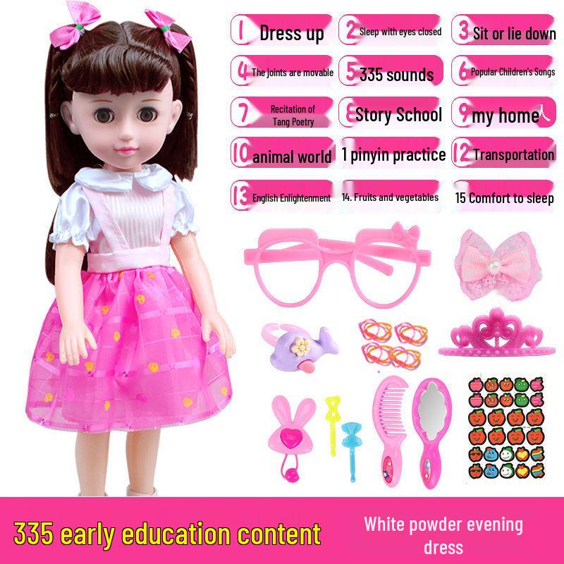Interactive Smart Doll Set with Changeable Clothes - Princess Toy for Girls, Perfect Birthday Gift