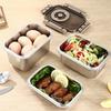Stainless Steel Food Storage Container 1500ML Leak-Proof Salad Container with Lid (No FDA)