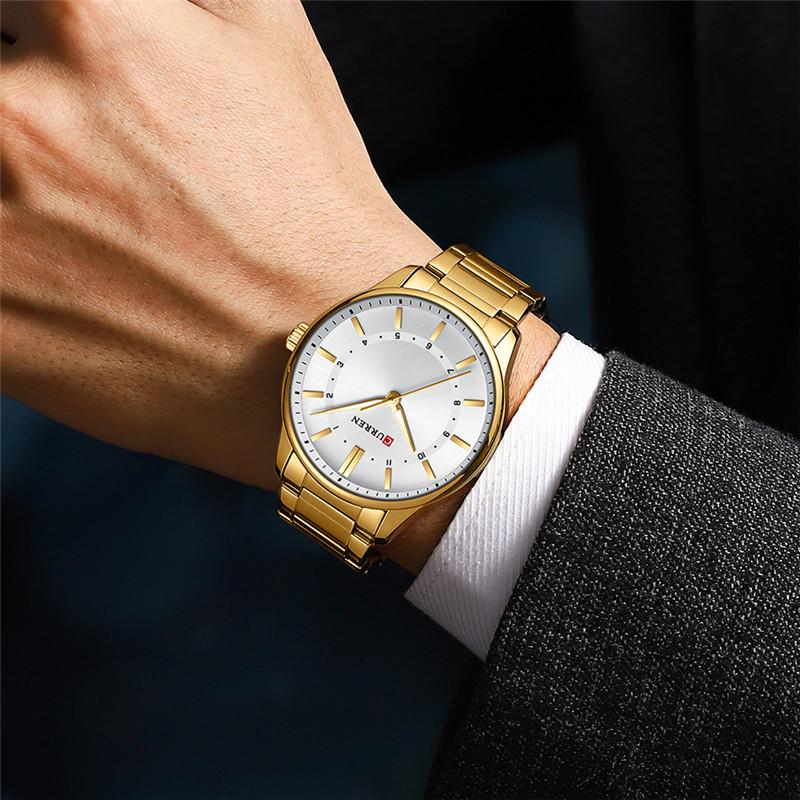 CURREN Sport Men Watch Top Brand Luxury Gold Military Waterproof Male Clock Stainless Steel Quartz Business Man Wristwatch 8430