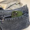 Multi-layer Denim Bag Vintage Shoulder Bag Women's Embroidered Crossbody Bag