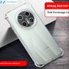 Compatible with Huawei Mate 70 Pro/Pro+, Universal Shockproof Phone Case, Full Protection Airbag Transparent Soft TPU - Clear White