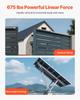 12V Linear Actuator, 1016mm Stroke IP65 Waterproof Linear Actuator, 3000N 5mm/s Motion Actuators with Mounting Bracket for Solar Trackers, Industrial