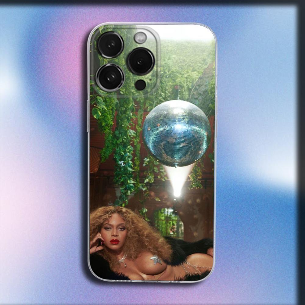 Singer B-Beyonce Phone Case For iPhone 16,15,14,13,12,11 Plus,Pro,Max,XR,XS,X,Plus,SE,Mini Transparent Soft Cover