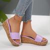 Fashion New Summer Woman Casual Platform Wedges Heels Slippers Fashion Open Toe Roman Women's Sandals Shoes Slides Mules
