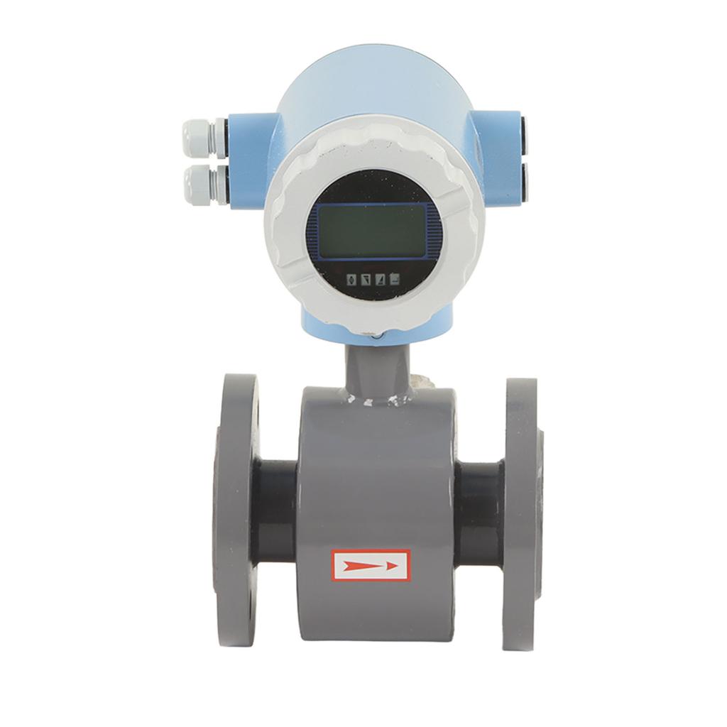 Electromagnetic Flowmeter 50mm Nominal Diameter IP65 High Accuracy Sewage Liquid Electromagnetic Flow Sensor 220V