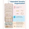 1 Pc Travel Jewelry Storage Box, Foldable Jewelry Roll, Suitable For Travel Rings, Necklaces, Earrings, Bracelets Gifts