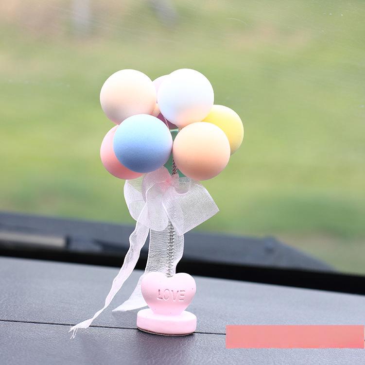 Colorful Macaron Heart Car Ornaments & Cake Accessories
