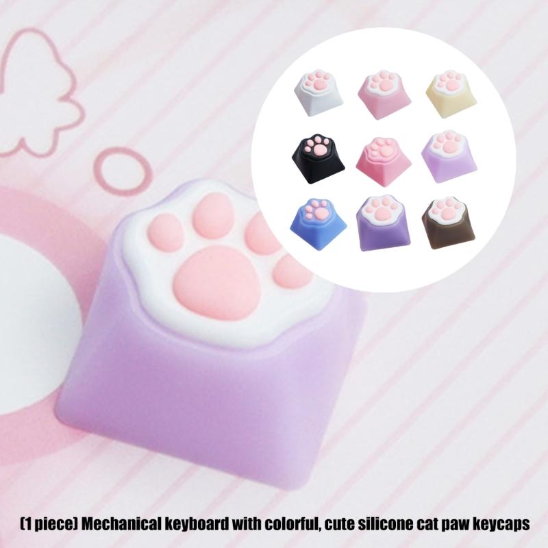 Kitty Paws CatPaw Handmade Customizeds Silicone Keycap for Switches Mechanical Keyboards