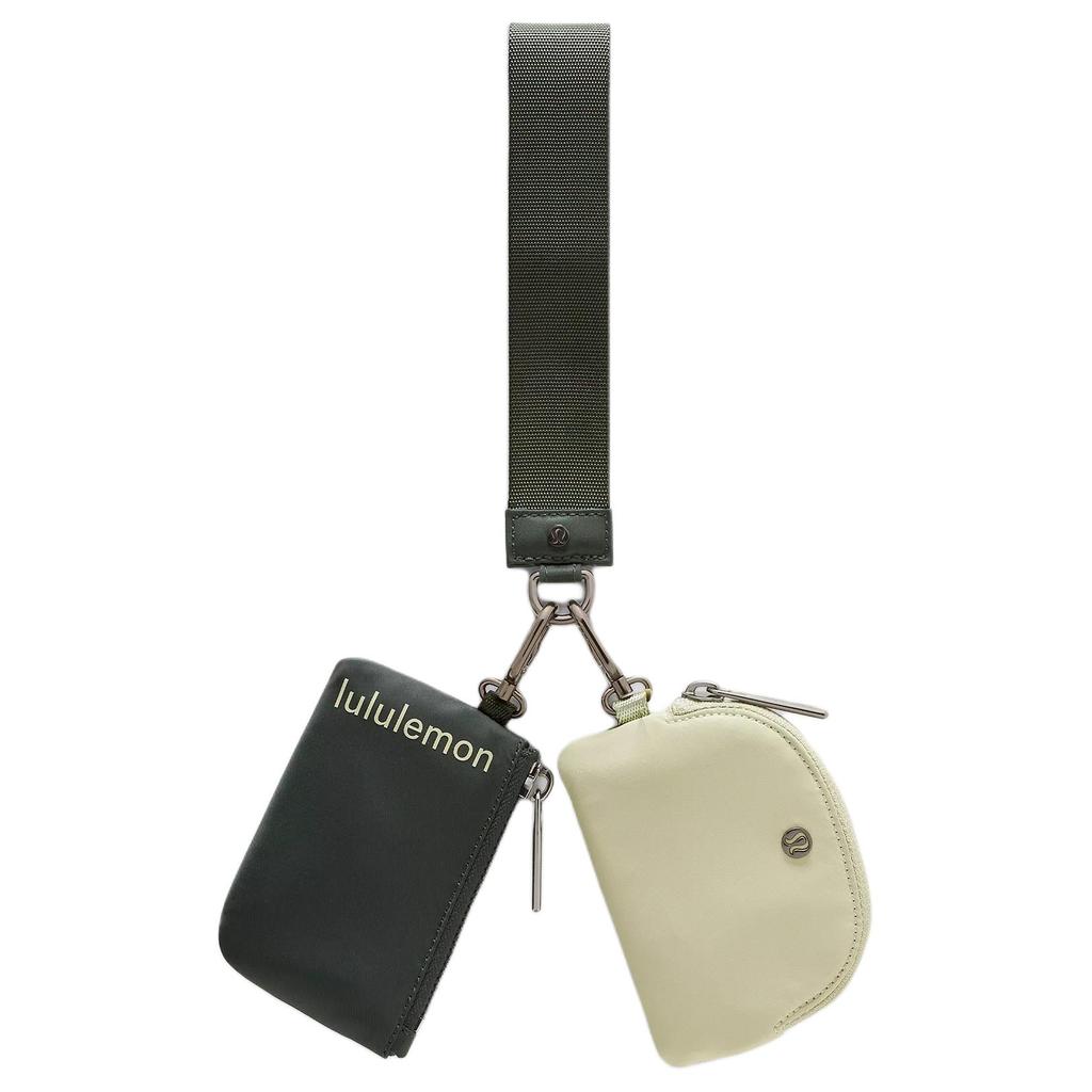 Lululemon Slim Compact Polyester Clutch Women Clutch Rainforest-Green Melon-Green LW9EWOS-070530