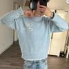 Unisex High-Quality Round Neck Knit Sweater with Letter Design