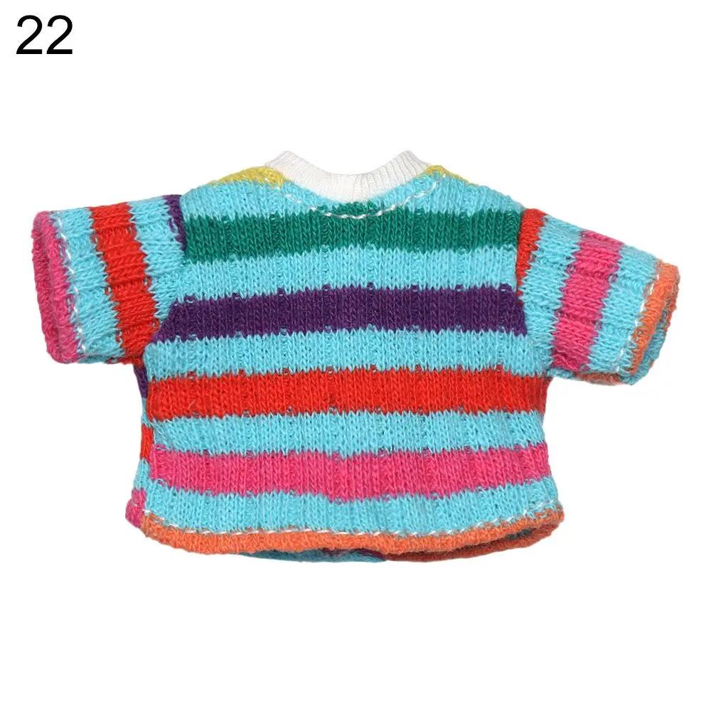 Ob11 Doll T-Shirt 1/11 Doll Panties Doll Cotton Socks Diy Doll Clothes Suits Shorts Striped Tops Knitted Sweatshirt Accessories