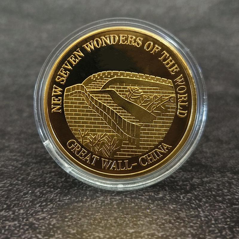 7 Arten Geschenke Neue Sieben Weltwunder Gedenkmünze