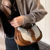 Small Vintage Fluffy Shoulder Bag For Women 2023 New Korean Fashion Stick Bag
