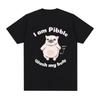 Dr Ô Le Pibble Meme T-Shirt für Herren, Harajuku Damen, Retro Mode, Reines Baumwoll-Hochwertiges T-Shirt