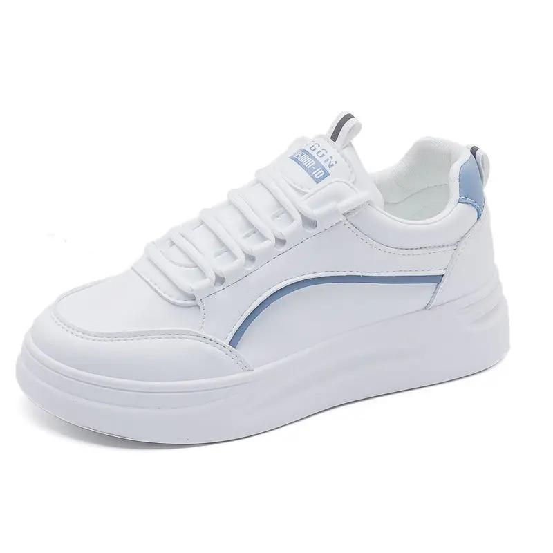 Shoes for Women's Sneakers Leather Shoes Casual Flats Sneakers Female Fashion Comfort Vulcanized Platform Shoes Zapatos De Mujer