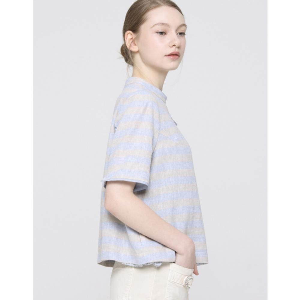 Son Jung Wan Ribbon Stripe Blouse Zbl6262350