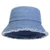 Fisherman Bucket Personality Denim Hole Edge Board Light Neutral Gender Women  Men For Caps Hats Fishermen Outdoor Casual Cap Sunscreen Hat