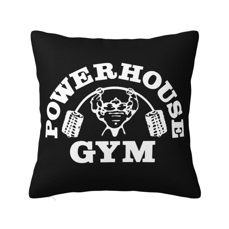 Bodybuilding Gym Throw Pillow Case cm Sofa Fitness Muscle Cushion Cover Soft Polyester Pillowcase Doublesided Printing