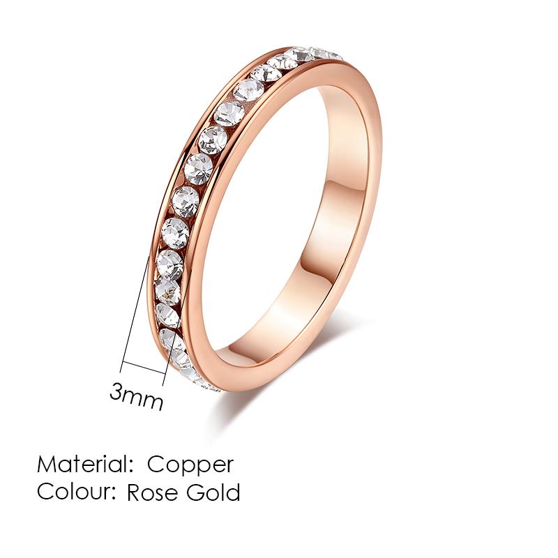 ZHOUYANG Ring For Women Simple Style Thin Rings Micro-inserts Cubic Zirconia Austrian crystal Fashion Jewelry R421 R062