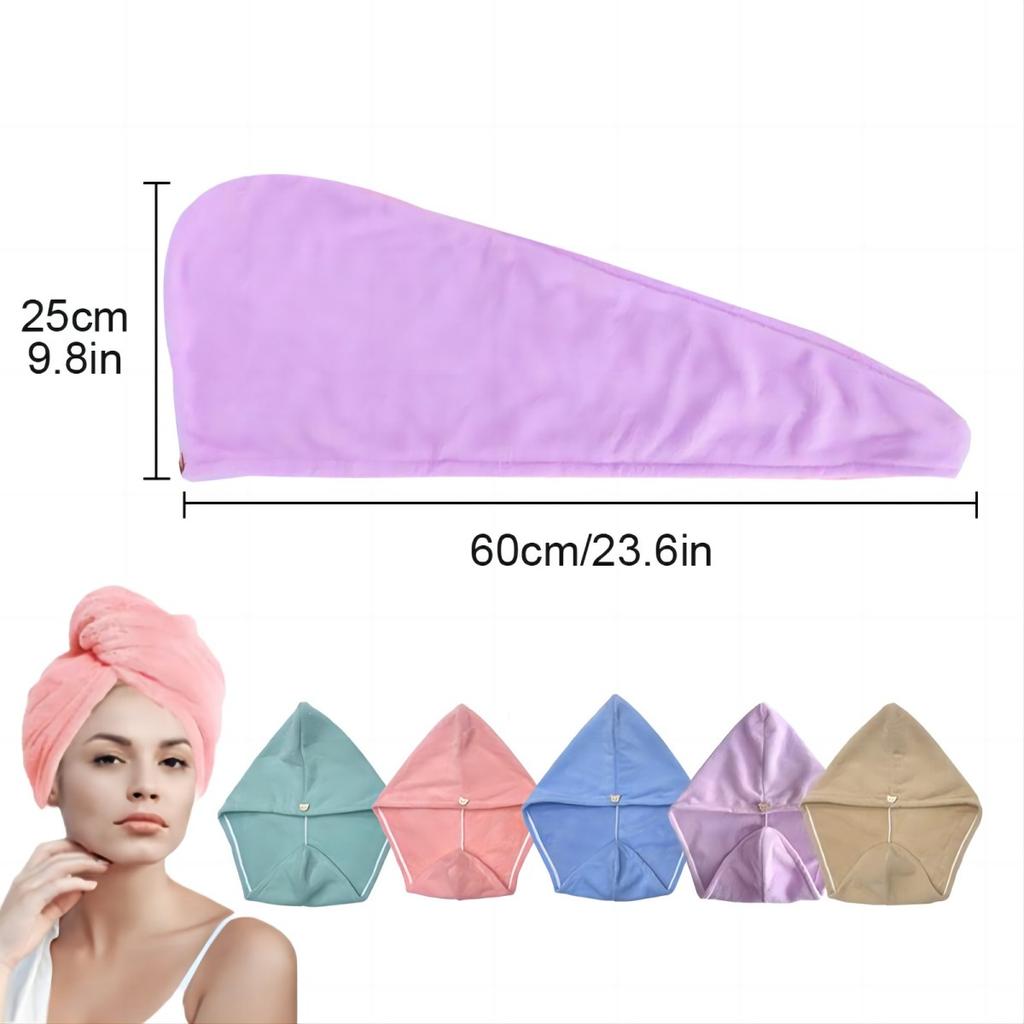 5 Pcs Hair Towel Twist Set for Women | Stop Frizz & Save Time! Soft Microfiber Turbans for Quick Hair Drying